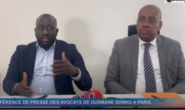 URGENT: CONFÉRENCE DE PRESSE DES AVOCATS DE OUSMANE SONKO A PARIS.