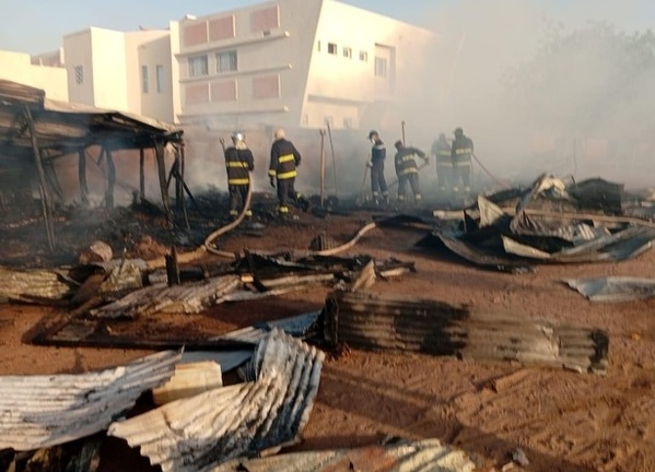 Tambacounda : Un violent incendie ravage le marché "Corona"