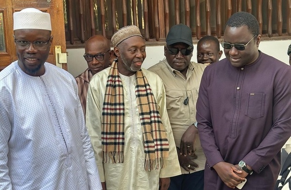 Ousmane Sonko chez Mamadou Lamine Diallo