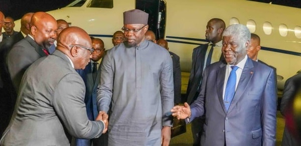 Le Premier ministre Ousmane Sonko en visite officielle de trois jours en Côte d’Ivoire
