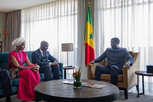 Séjour en Côte d'Ivoire : Pr Diomaye Faye a reçu le Président Directeur Général du Groupe NSIA, et la Présidente de Schneider Electric Afrique