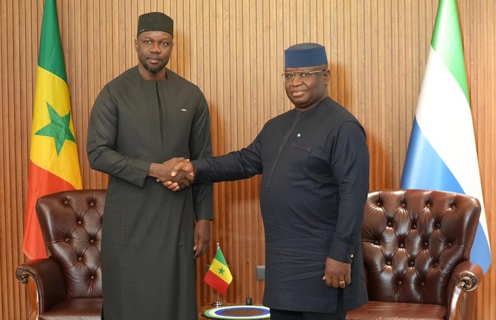 Visite de Sonko en Sierra Léone : La coopération bilatérale entre les deux pays, au menu des discussions avec le président Julius Maada Bio