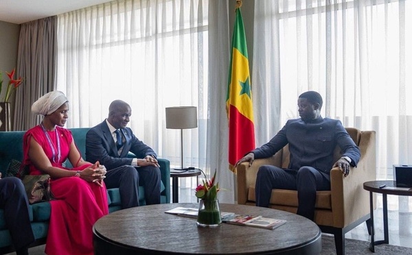 Séjour en Côte d'Ivoire : Pr Diomaye Faye a reçu le Président Directeur Général du Groupe NSIA, et la Présidente de Schneider Electric Afrique